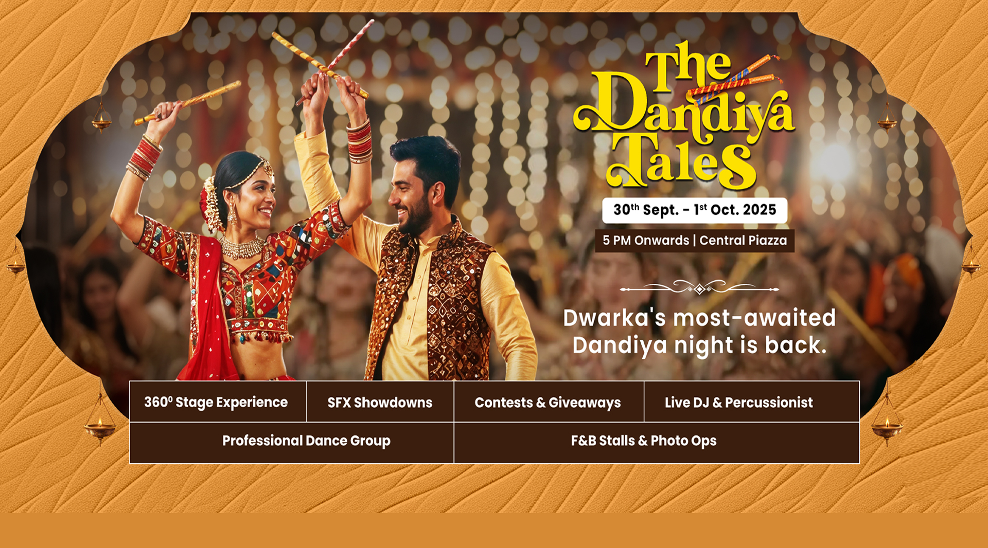 Vegas Dandiya Night 2025 at Vegas Mall Delhi with Garba & Dandiya Raas